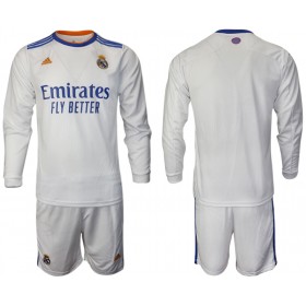 Camisolas de futebol Real Madrid Criança Equipamento Principal 2021/22 Manga Comprida